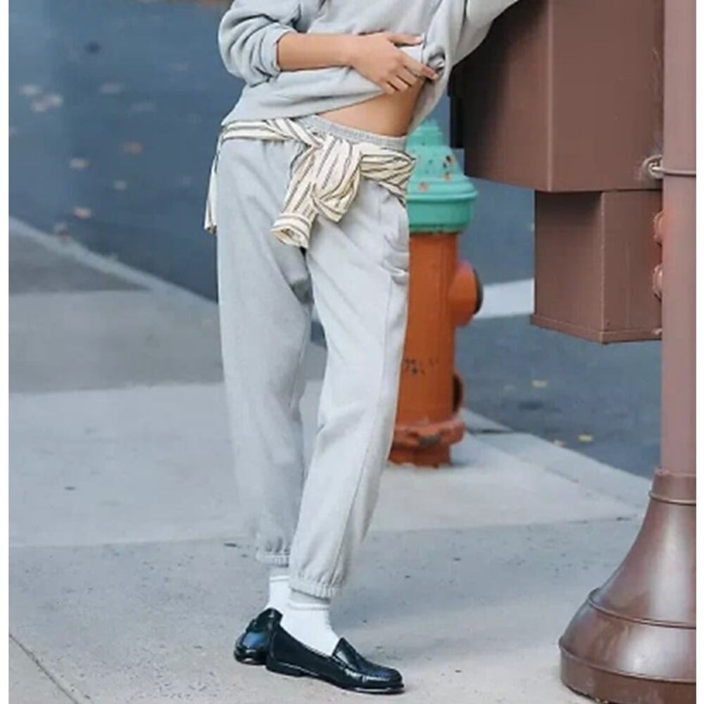 Daily Practice x Anthro Sparkle Joggers XS Gray Elastic‎ Drawstring Waist Pocket